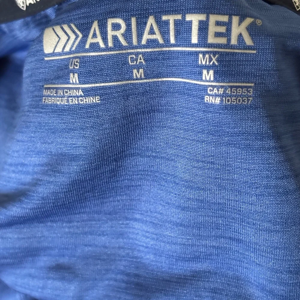Ariat Women's Short Sleeve Blue Tee - Picture 4 of 5
